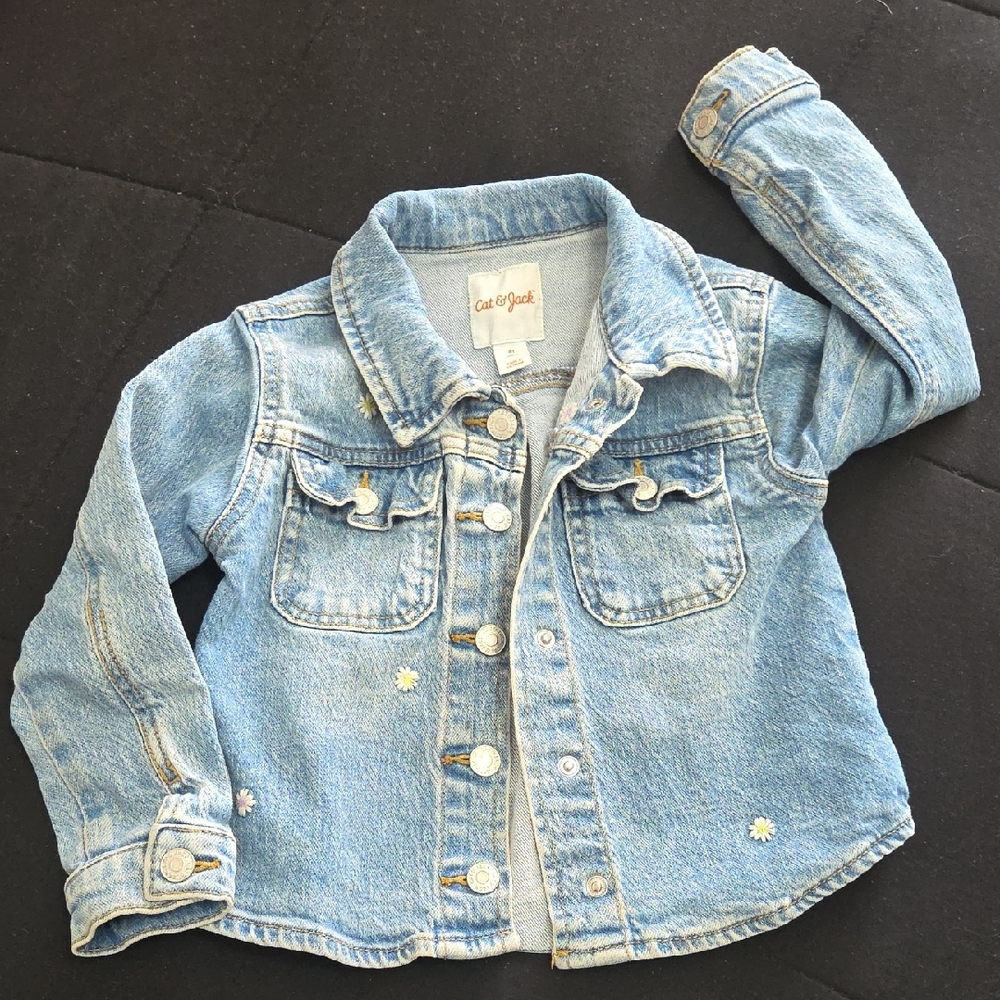 Cat & Jack Kids' Blue Jean Jacket 4T